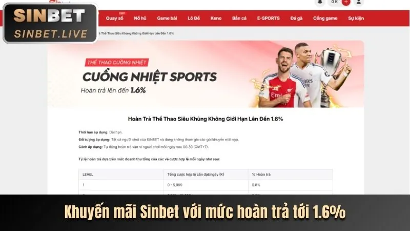 Giao diện tổng quan nền tảng v868